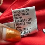 Rafaella  | Red Orange Oversized Button Down Blouse Sz 6 Photo 8