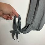 Senita Athletics  criss cross‎ tie leggings ballet leggings size medium gray Photo 4