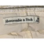 Abercrombie & Fitch White Tan Beige Tweed Zip Up Wrap A-Line Mini Skirt Size M Photo 2