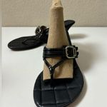 Cole Haan Buckle Strap Leather Wedge Flip Flop Style Sandals 8.5 Photo 1