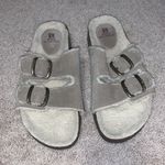 White Mountain  Faux Fur Lined Leather Slip On Sandal Sz 9 Photo 1