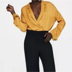 Zara mustard gold bodysuit size medium Orange Photo 1
