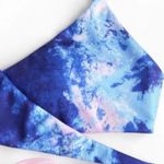 Zaful Tie dye ribbed ladder strap wrap bikini Photo 5