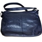 Stone & Co Black Black Distressed Leather Shoulder Bag Photo 3