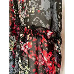Rebellion  kimono black floral ruffled size medium Photo 5