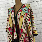 Rock & Roll Cowgirl Multi Color Aztec Print Fringed Poncho/Shrug Size S (B17) Photo 10