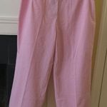 IZOD NWT Vintage Pink Gingham Stretch Capris - Sz 6 Photo 0