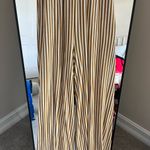 American Eagle  Outfitters Orange and White Striped Jumpsuit Photo 4