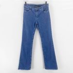 Theory Blue Medium Wash Straight Leg Jeans Photo 87