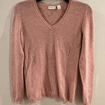 Macy's 100% Cashmere Sweater XS Soft Pink Office Casual Pretty In Pink Photo 0