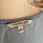 Calvin Klein Jeans Calvin Klein Vintage Light Blue Sleeveless Soft Jean Dress Casual Size L Photo 6
