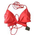 Vince Camuto Cut Out Wrap Bikini Top Strappy Watermelon Pink S Photo 2
