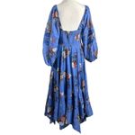 Free People Bohemian Witchy Fairy Morning Glory Maxi Dress Bluebell Large NWT Photo 9