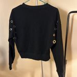 Good American  grommet sweater size 0 or XS slightly cropped but hangs at waist Photo 5