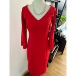 New York & Co. red quarter sleeves dress size small work dress Photo 1