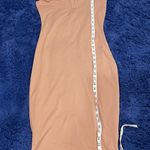 Mind Code  Nude Bodycon Midi Dress Medium **See Photo 6