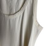 La Ligne Andie Belted White Sleeveless Scoop Neck Cotton Midi Dress Size XL Photo 8