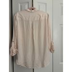 Sanctuary  x Anthropologie NWT Tencel Button-Up Shirt Size Large Soft Blush Pink Photo 6