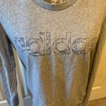 Adidas Gray Long Sleeve Logo T-shirt size medium Photo 4