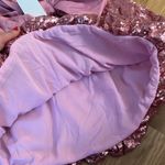 Love Shack Fancy NWT pink sequin niko mini bubble dress Photo 12