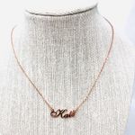 Sterling Silver “KATE” rose gold  name necklace Photo 4