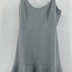 Lulus Women L Stylize Flounce Hem Mini Dress Slate Blue Grey Cocktail Wedding Photo 0