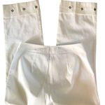 VTG Montage High Waisted Crop Pant White Sz. 10 Rhinestone Grommets Embellished Photo 3