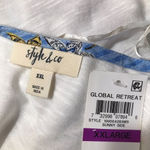 Style & Co  V-neck Extended Floral Hem Tank Top NWT XXL Photo 6