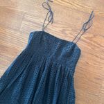 Gap  Eyelet Cotton Spaghetti Strap Square Neck Above Knee Dress Size 10 Lined Photo 4