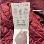 Lands' End NWT  3 in 1 Systems Jacket Hooded Water Resistant Burgundy Medium Vest Photo 3