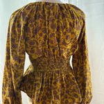Sam Edelman Floral Yellow Women's Top Photo 1