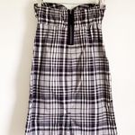 American Eagle  AE Strapless Blue Plaid Mini Dress Sz 2 Photo 5