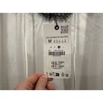 ZARA  Black White Satin Effect Maxi Long Dress Medium M NEW Photo 6