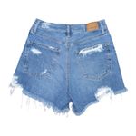 American Eagle  Highest Rise ’90s Boyfriend Shorts Women’s 2 Distressed Denim Photo 2