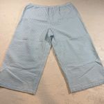 Miss Elaine Women's Pajama Set Blue Stripe Seersucker L Button Down Top Pants Blue Size L Photo 5