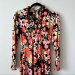 Vintage‎ 1960’s psychedelic floral maxi dress long sleeve Size 2 Photo 6