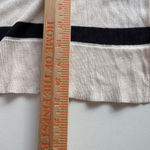 ZARA  Striped V Neck Cardigan Cream Black Long Sleeve Button Up Knit Women S Photo 8