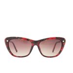 Balmain 56mm Modified Cat Eye Sunglasses, Polarized, Designer, Red Tortoise, NWT Photo 14