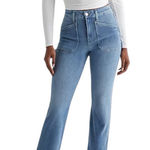 EXPRESS - Straight Ankle High-Rise Jeans Flexx Hyper Stretch- Size M- 6/8/10 Photo 0
