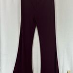 Forever 21 Wide Leg Flare Stretch Casual Pants Women’s Large Maroon Photo 7
