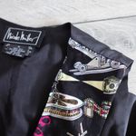 Nicole Miller Vintage 90s Silk Movie Production Actor Actress TV Film Theme Vest Photo 12