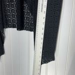Soft Surroundings  Black Eyelet Waterfall Vest Open Front Layering Top XL‎ Boho Photo 5