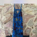 Commense Velvet Floral Appliqué Cami Dress size XL Blue Photo 2