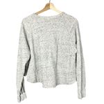 Adidas  Heathered Gray Cropped Knit Crewneck Sweatshirt L Photo 2