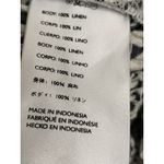 Faithfull the Brand Tani Smocked Linen Blouse Size 8 Zebra Puff Sleeve Ruffle Photo 10