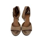 Givenchy  Shark Lock Suede Ankle Strap Peep Toe Heels Photo 2