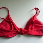 Marine layer $72 New  Andie Santorini Bikini Top - Hibiscus Rib - M Photo 4