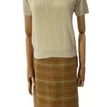 J.Crew  'Sunnie Pencil Skirt' in Mustard Tweed size 6 Photo 1