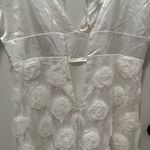 Lulus Gorgeous Elevation NWT size XL White Lace Rosette Puff Sleeve Midi Dress Photo 10