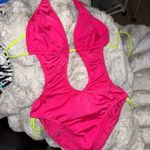 One Piece Pink  Bathing Suit Photo 0